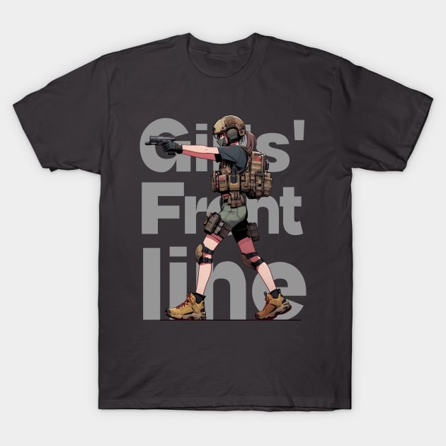 Girls' Frontline Tactical Chic Tee: Where Strength Meets Style T-Shirt by Rawlifegraphic